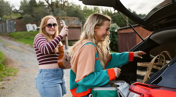 Girls Taking Road Trip
