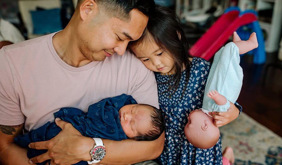 Father with his children