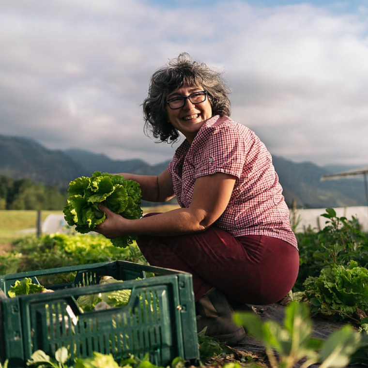 Woman gardening
